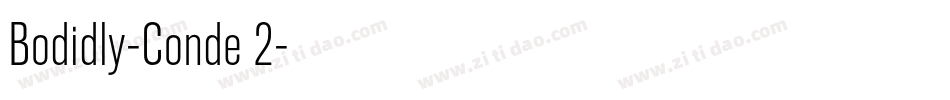 Bodidly-Conde 2字体转换